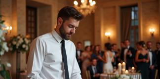 DJ pour mariage : conseils et astuces pour choisir le bon prestataire DJ homme en pleine animation lors d'un mariage élégant