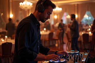 DJ en action lors d'une soirée privée élégante