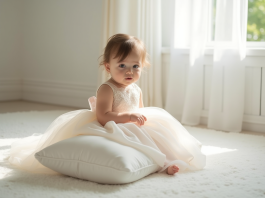 Robe de mariage pour bébé : sublimer l’innocence avec des tissus exquis