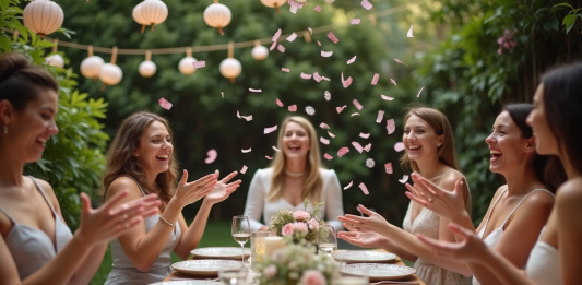 Animation mariage petit comité : idées festives et originales Groupe d'amis riant lors d'une fête dans un jardin