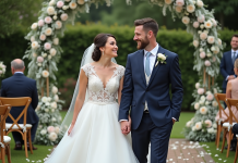 Décoration mariage : idées et conseils pour une ambiance inoubliable ! Mariage joyeux sous un arc floral en extérieur