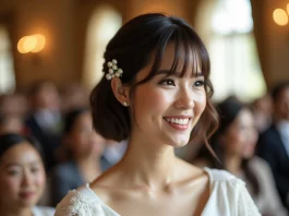 Coiffure carrée pour mariage : accessoirisez avec élégance